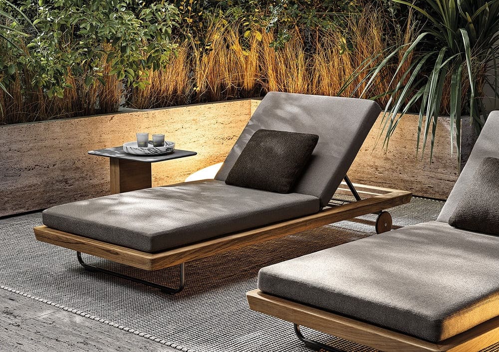 Sunbed Minotti Sunray в интерьере