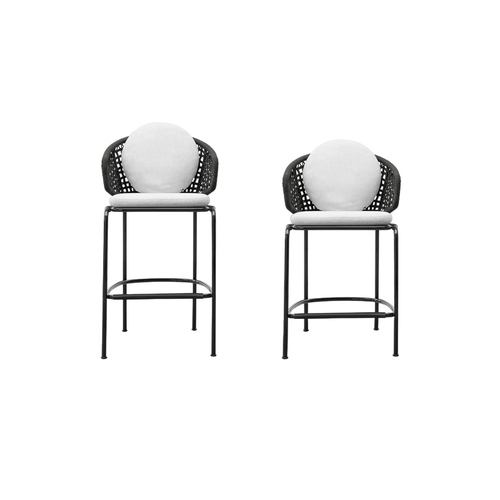 Minotti Aston Cord outdoor bar stool