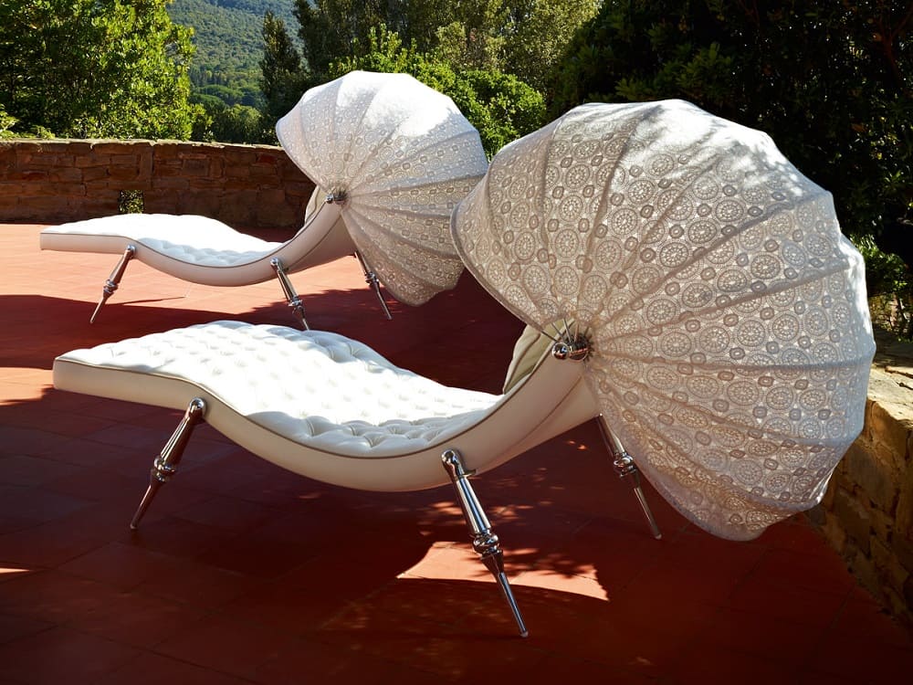 Sunbed Visionnaire Sveva Capitonne в интерьере