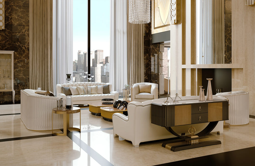 Console Bruno Zampa Swing в интерьере