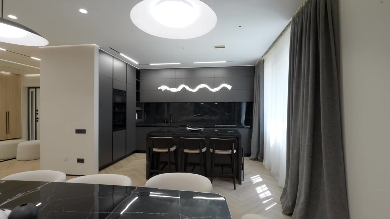 Kitchen, wide shot