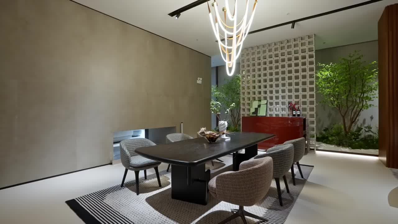 Dining room area в шоуруме китайской мебельной фабрики