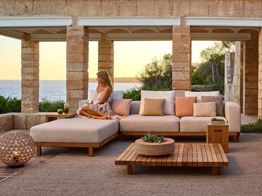 Outdoor coffee table Tribu Vis A Vis в интерьере