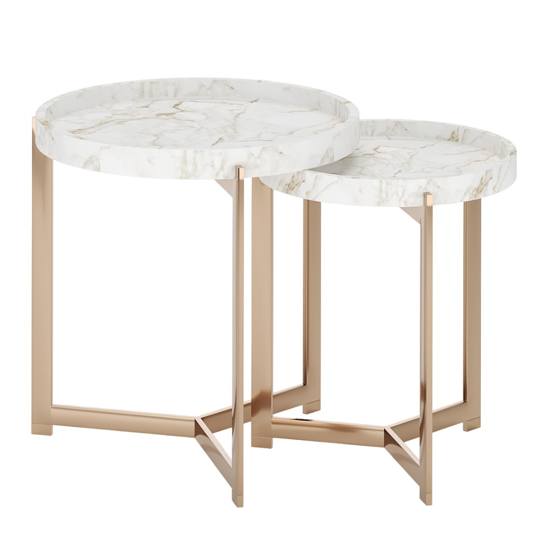 Corner table Fendi Ripple в интерьере