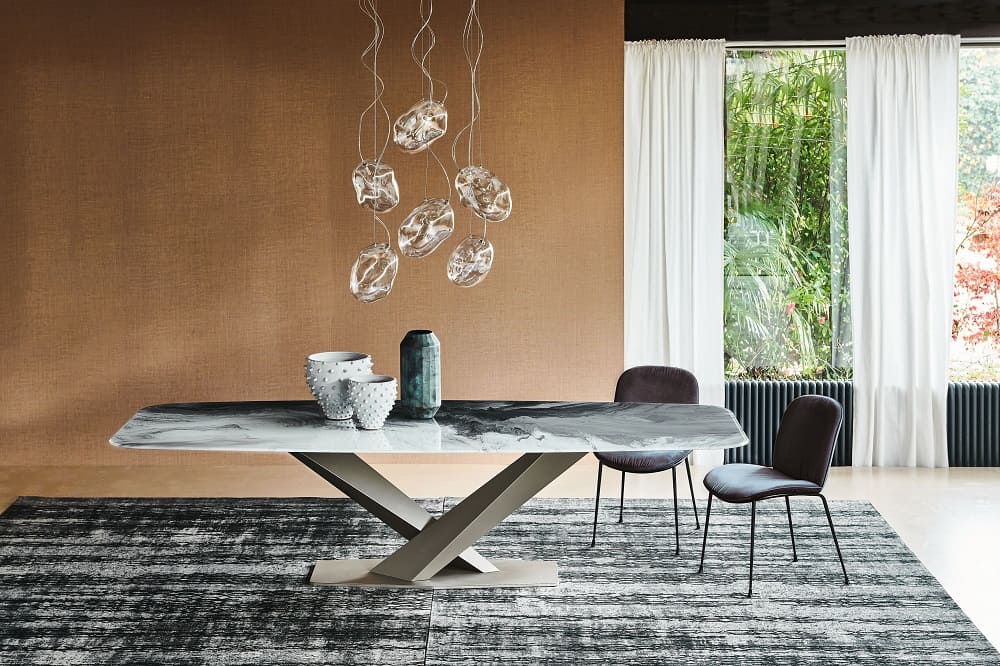 CATTELAN ITALIA Stratos Crystalart Dining Table в интерьере