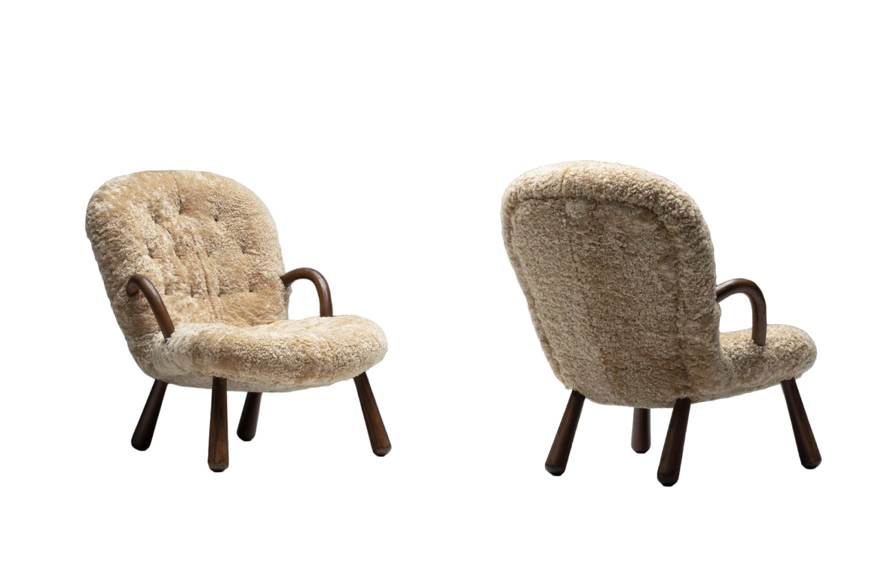 Armchair Philip Arctander Clam в интерьере