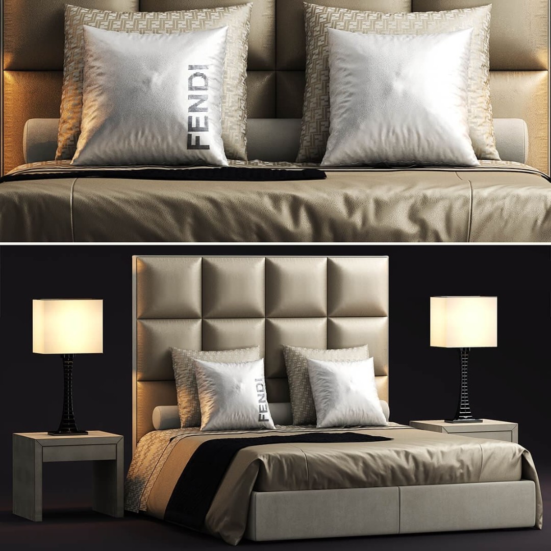 Fendi Diamante Bed в интерьере