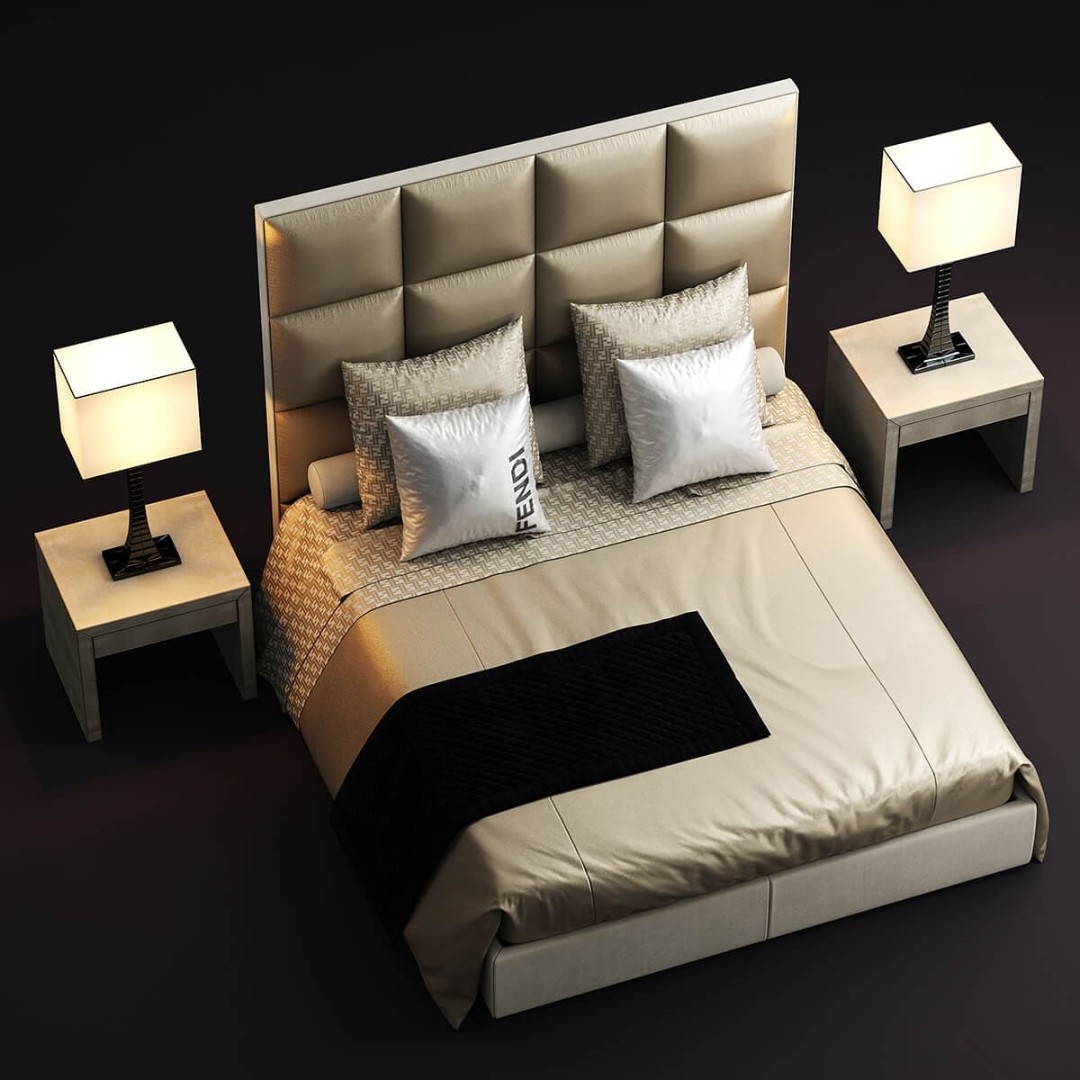 Fendi Diamante Bed в интерьере