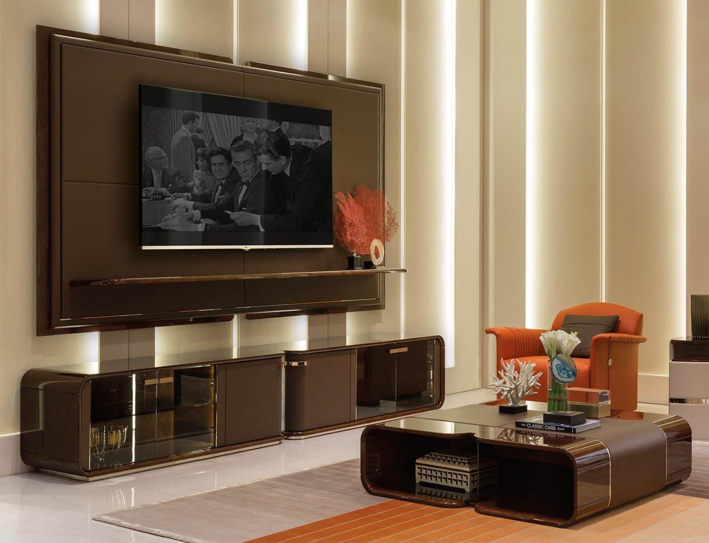 Turri Madison TV cabinet в интерьере