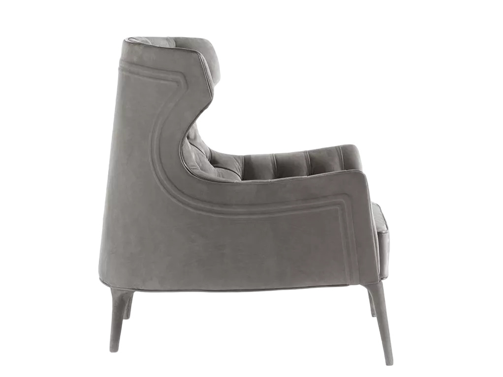Armchair Vittoria Frigerio Piola Bergere Capitonne в интерьере
