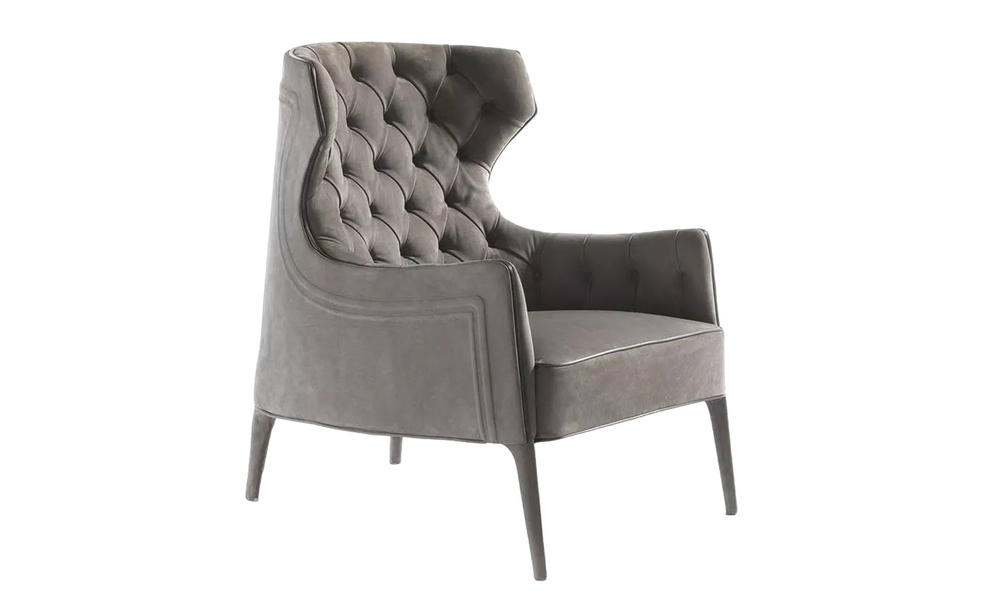 Armchair Vittoria Frigerio Piola Bergere Capitonne