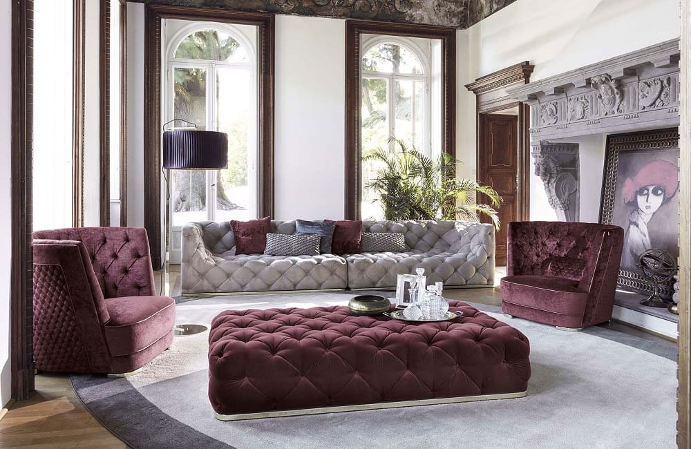 Armchair Vittoria Frigerio Greppi-High-Capitonne в интерьере