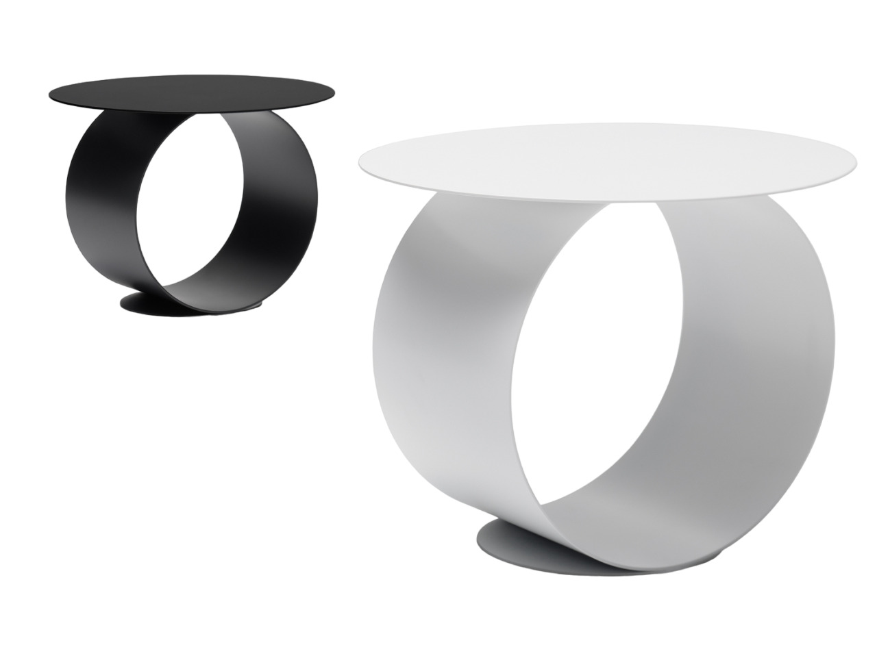 Corner table MDF Italia Metodo в интерьере