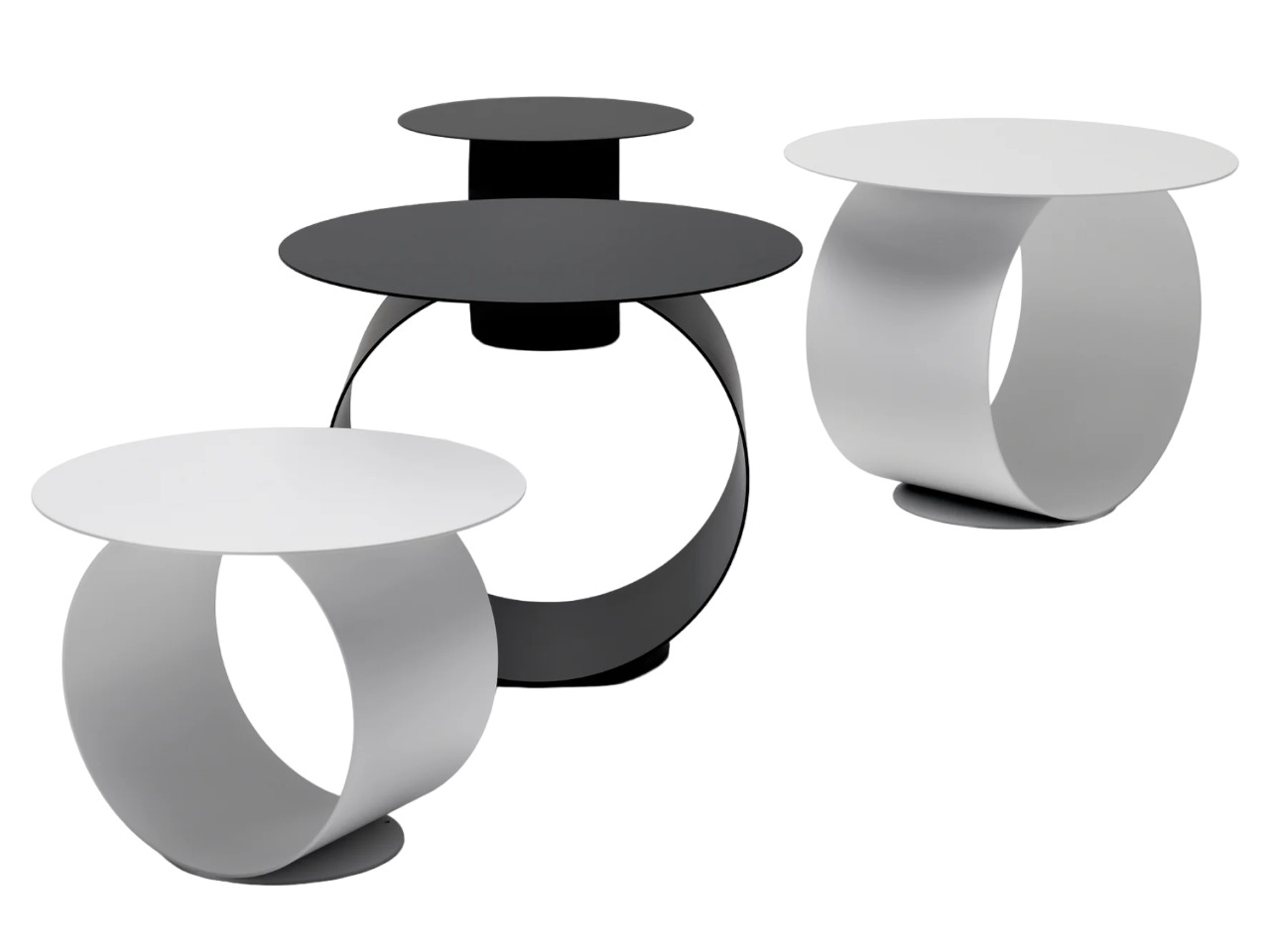 Corner table MDF Italia Metodo в интерьере