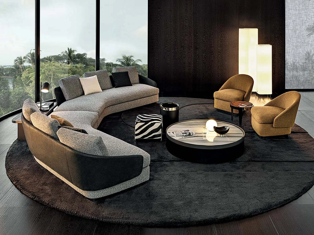 Minotti Bailly Corner Table в интерьере