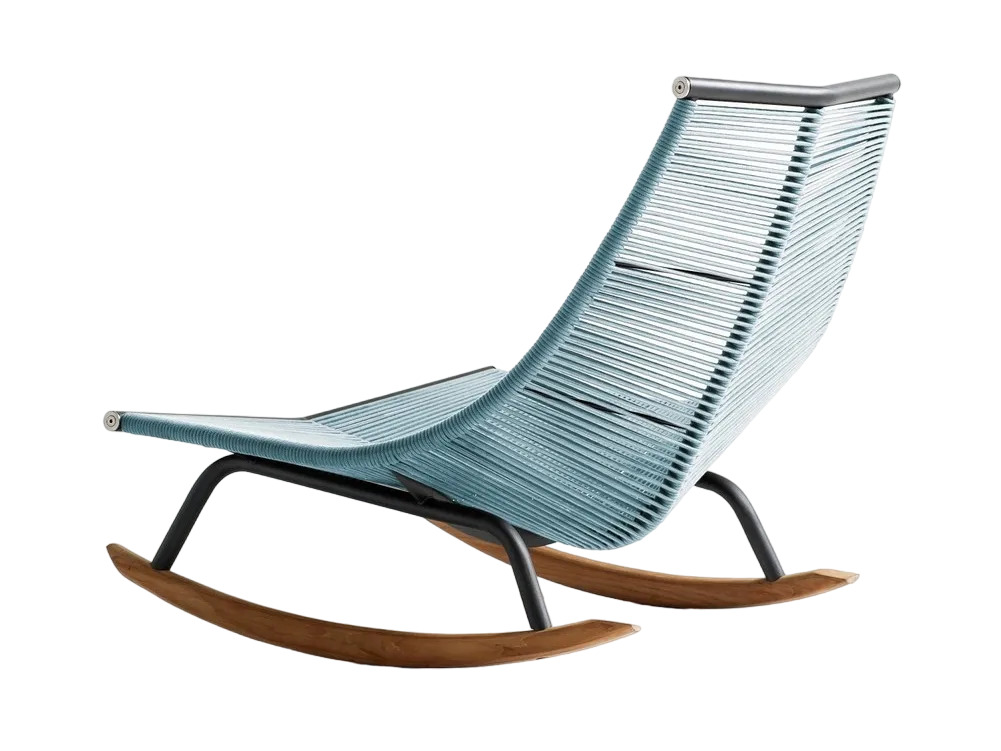 Outdoor rocking chair RODA Laze в интерьере
