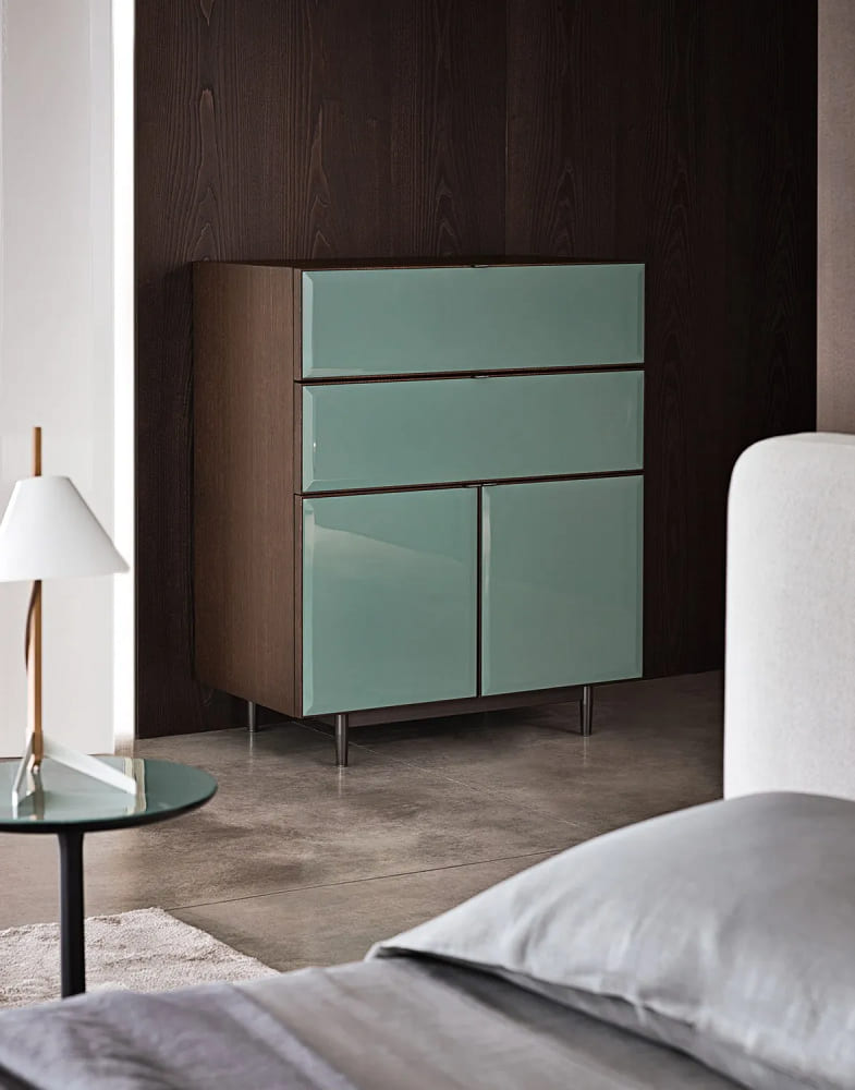 Minotti Morrison bedside table в интерьере