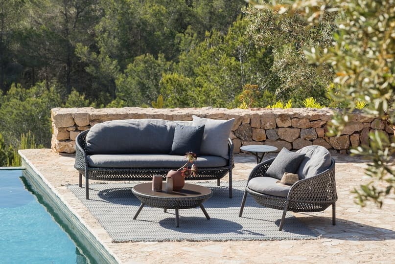 Outdoor sofa Dedon Ahnda в интерьере