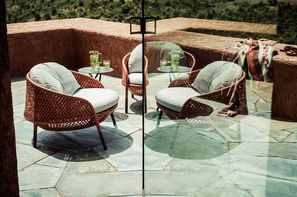 Outdoor armchair Dedon Ahnda в интерьере