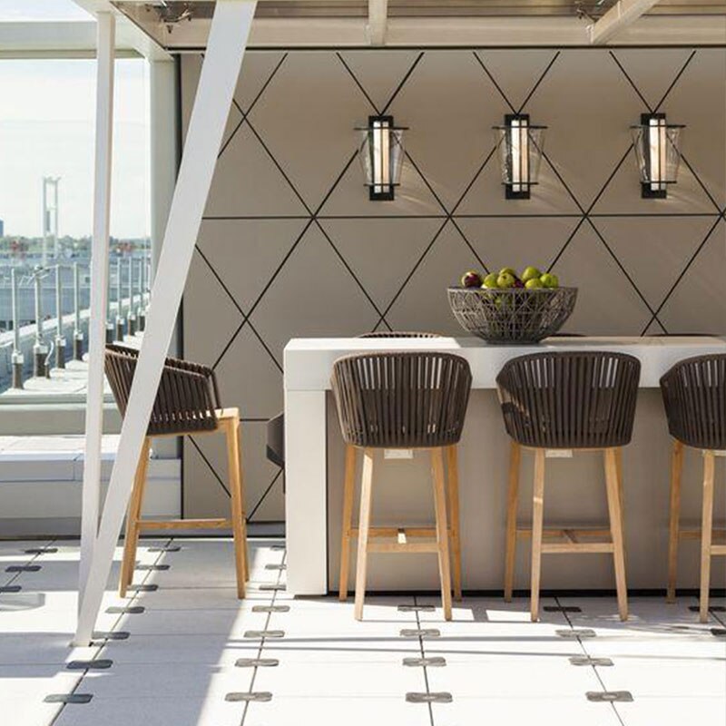 Outdoor bar stool Tribu Mood в интерьере
