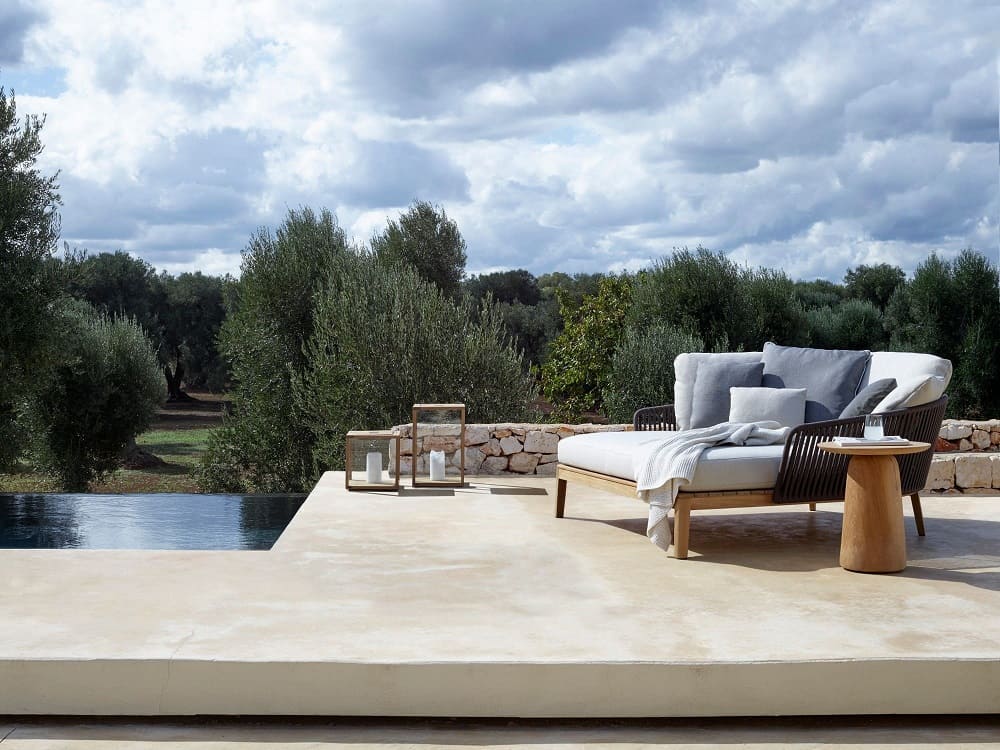 Outdoor sofa bed Tribu Mood в интерьере