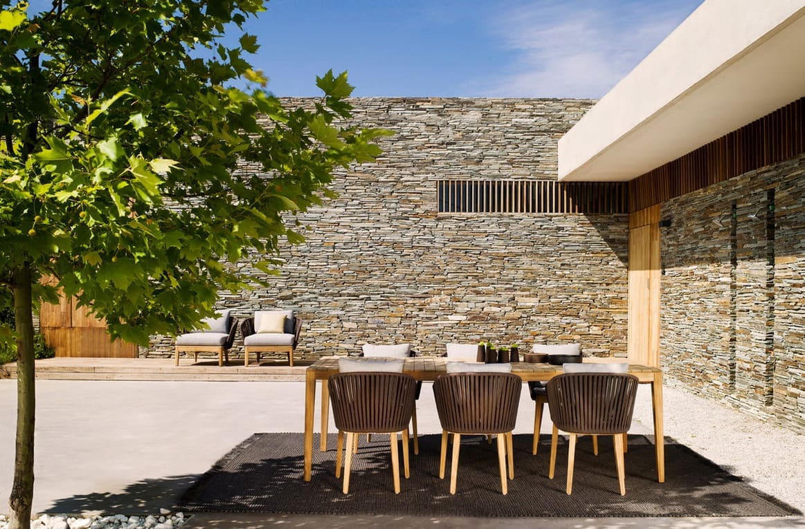 Tribu Mood outdoor table в интерьере
