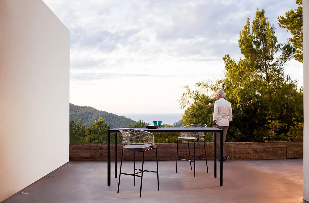 Outdoor bar stool Tribu CTR в интерьере