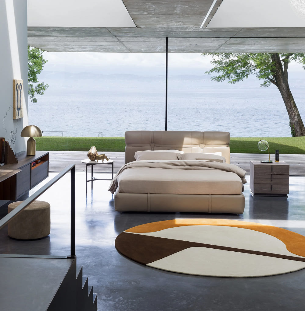 Flou New Bond bed в интерьере