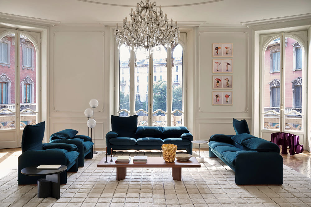 Cassina Maralunga Sofa в интерьере