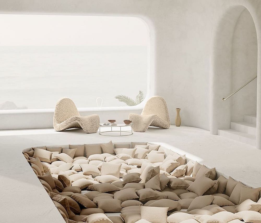 Armchair Artifort Tongue в интерьере