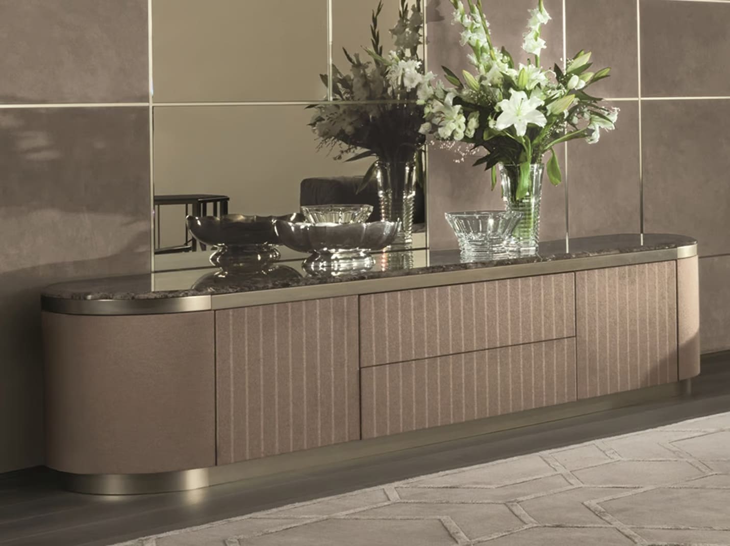 Longhi Gordon TV cabinet в интерьере