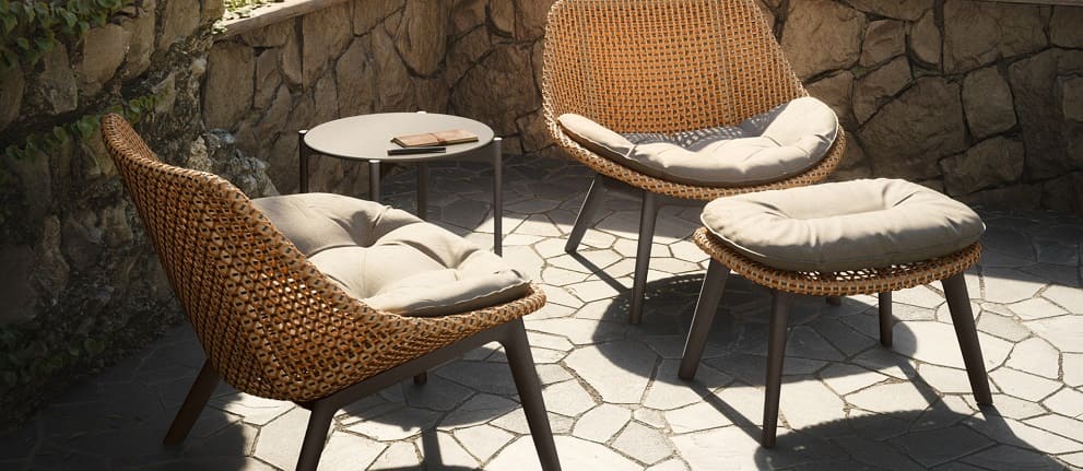 Dedon Mbrace outdoor armchair в интерьере
