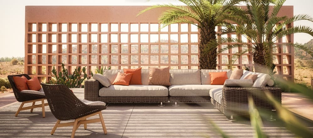 Dedon Mbrace outdoor armchair в интерьере