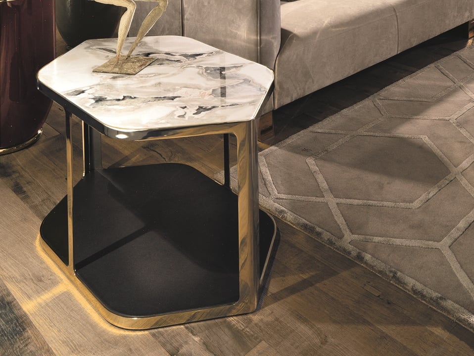Longhi Tiles Corner Table в интерьере