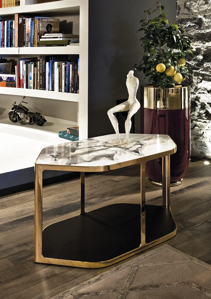 Longhi Tiles Corner Table в интерьере