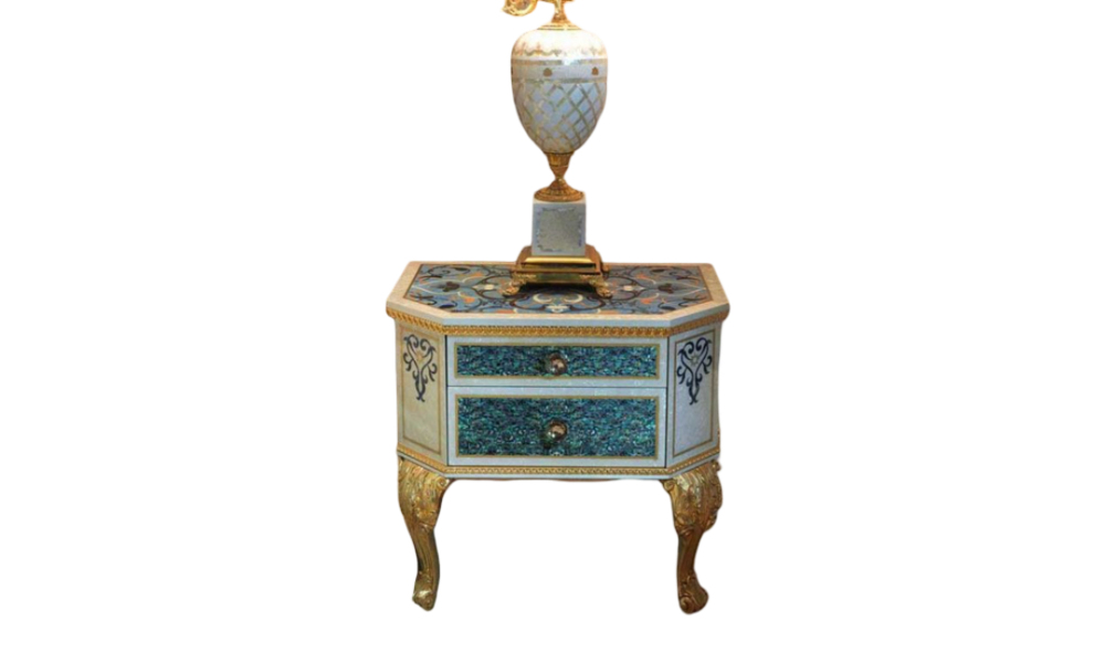 Caspani Tino Master Sea Shell Bedside Cabinet