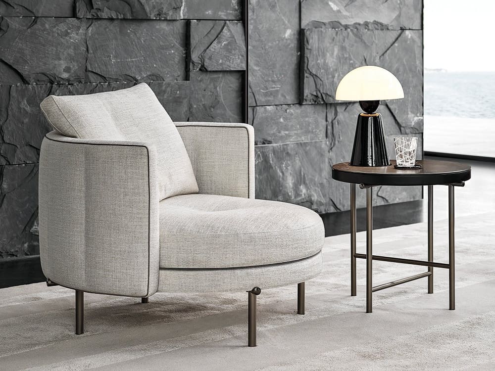 Minotti Torii armchair в интерьере