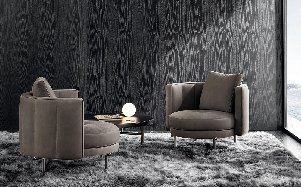 Minotti Torii armchair в интерьере