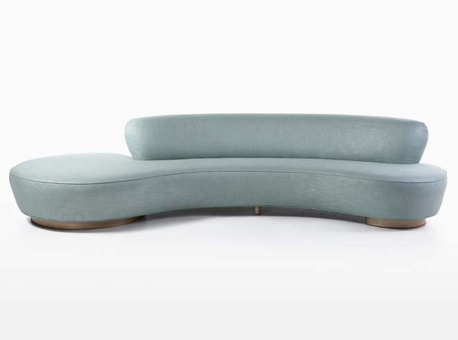 Sofa VLADIMIR KAGAN Serpentine в интерьере