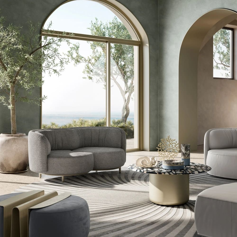 Sofa NATUZZI ITALIA Wave в интерьере