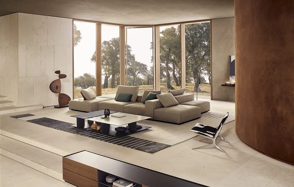Poliform Westside coffee table в интерьере