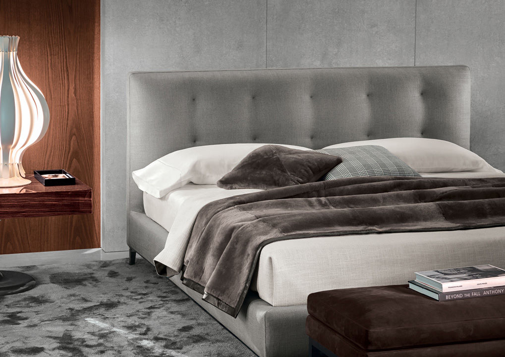 Minotti Andersen Quilt Bed в интерьере