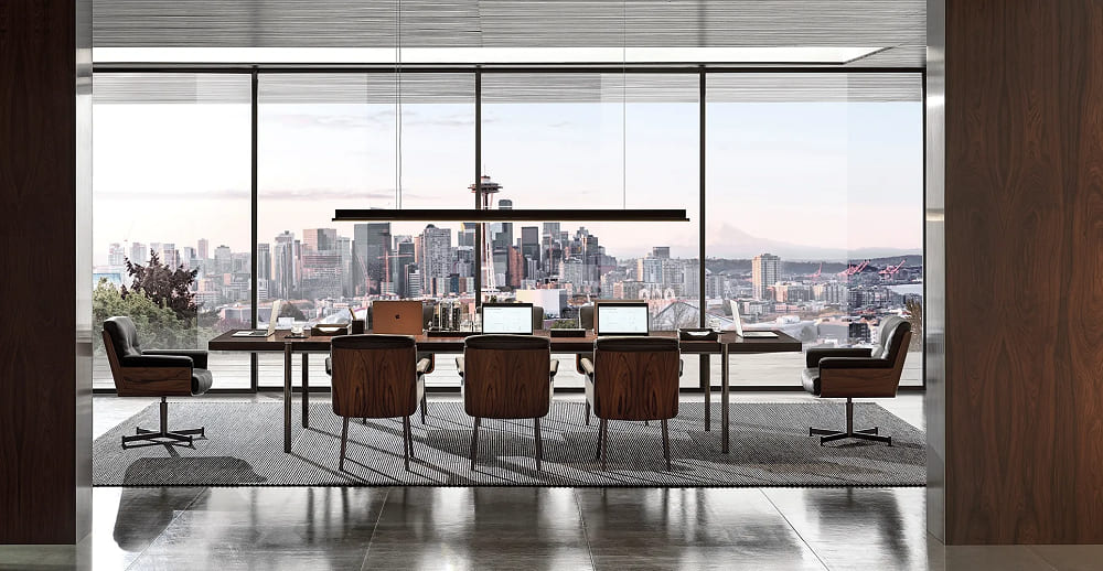 Minotti Superquadra Dining Table в интерьере
