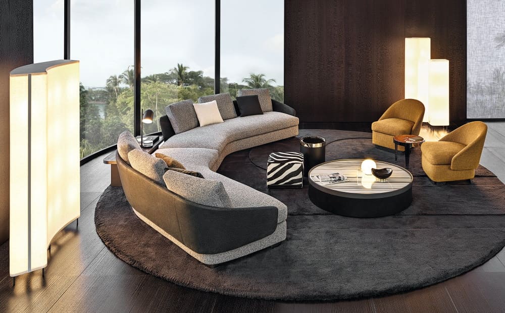Sofa Minotti Lawson в интерьере
