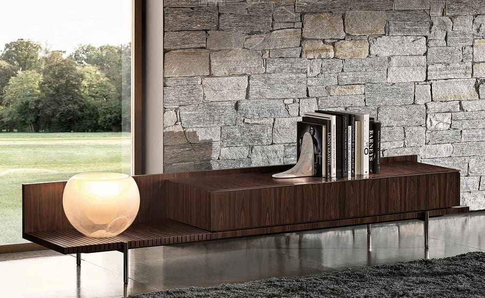 Minotti Superquadra TV cabinet в интерьере