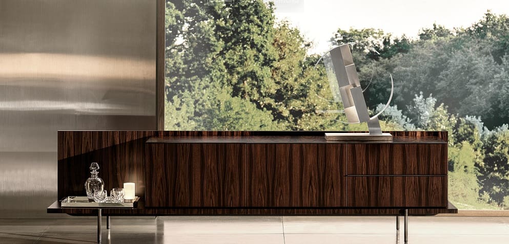 Minotti Superquadra TV cabinet в интерьере