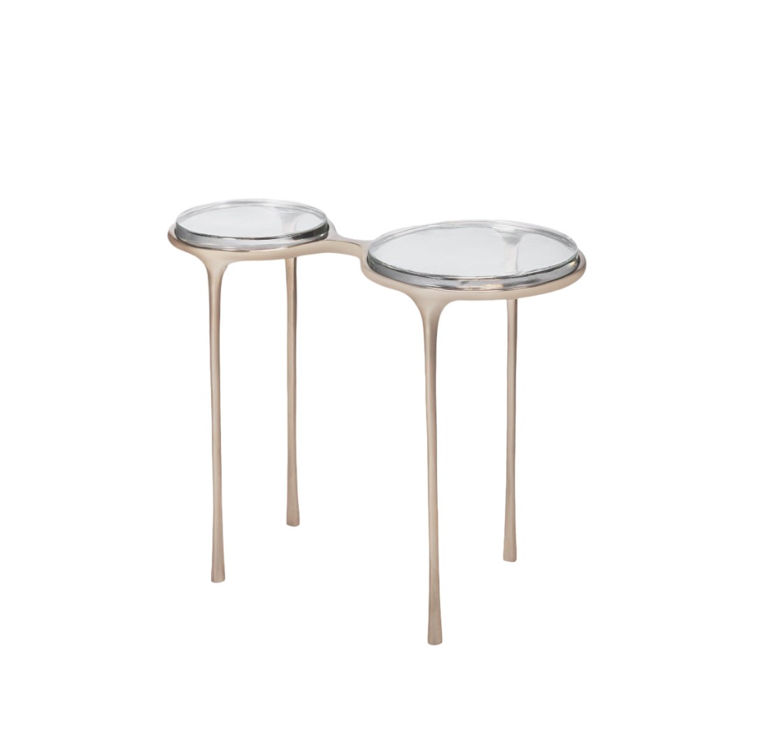 Holly Hunt Spectacles Corner Table в интерьере