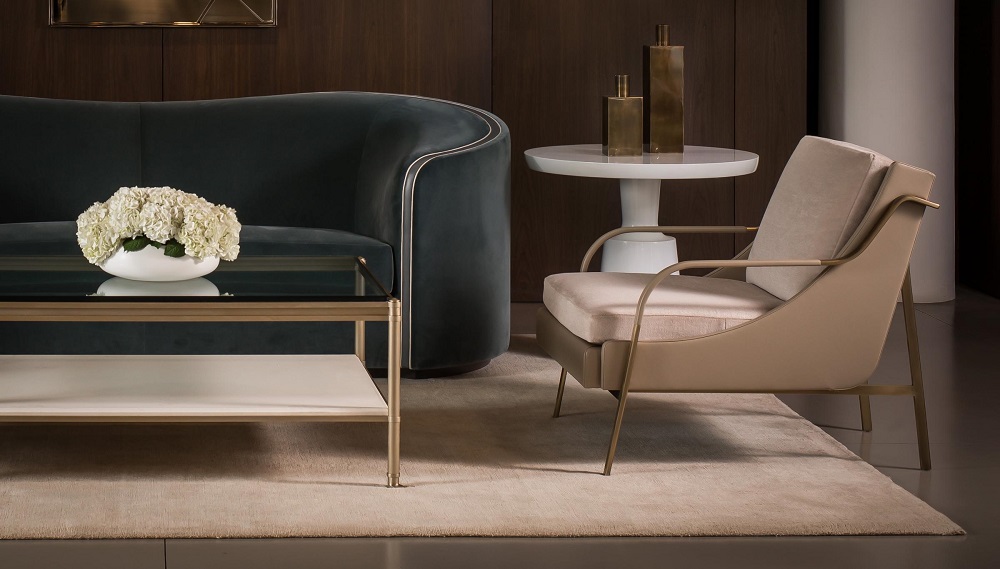 Corner table Holly Hunt Peso в интерьере