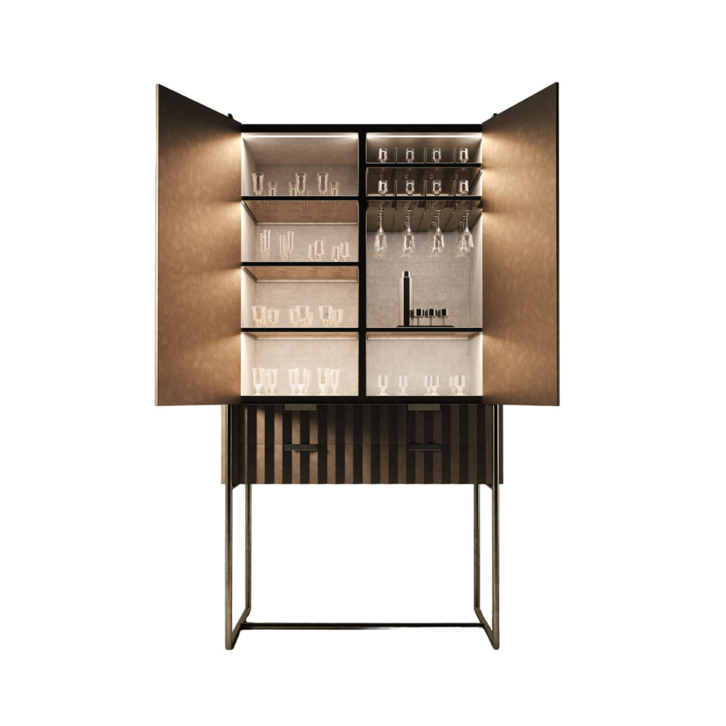 Rossato Taylor Wine Cabinet в интерьере