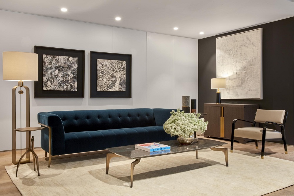 Holly Hunt Gazelle coffee table в интерьере